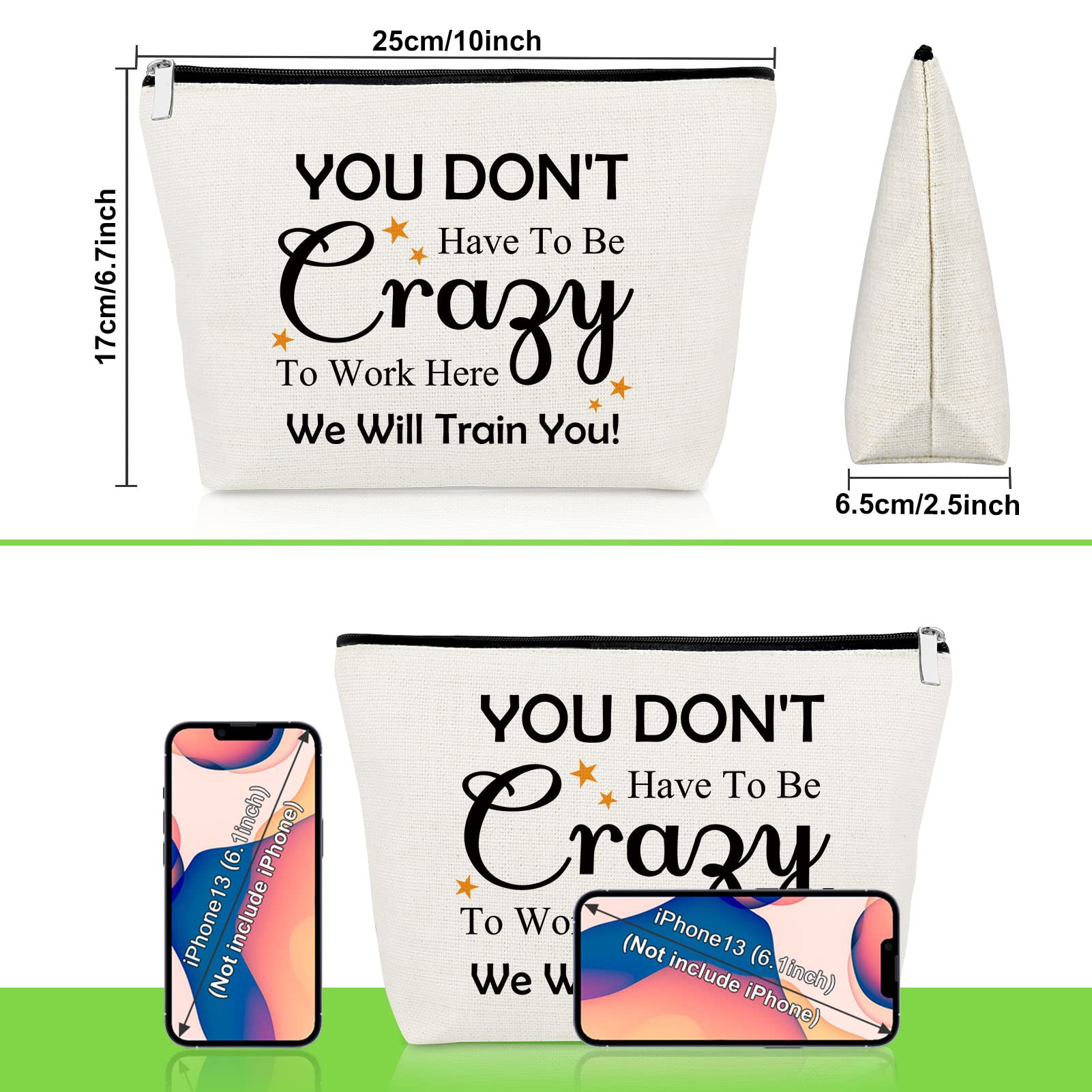 Regalos para compañeros de trabajo para mujeres, bolsa de maquillaje, regalo de despedida de compañera de trabajo, regalo de bienvenida para empleados, regalo de agradecimiento para empleados, regalo