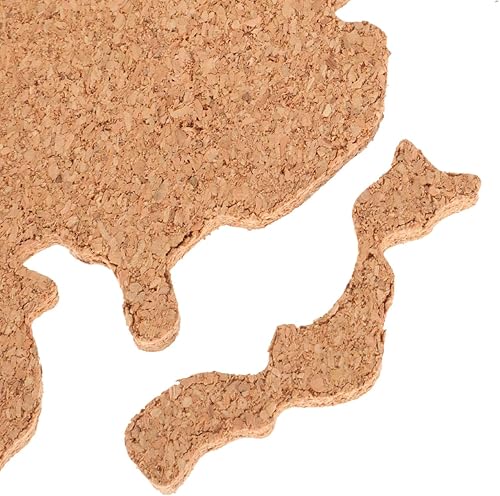 Miniatura 8 de BESPORTBLE Tableros de corcho únicos con forma de mapa del mundo, resistentes y prácticos para la decoración de tu hogar
