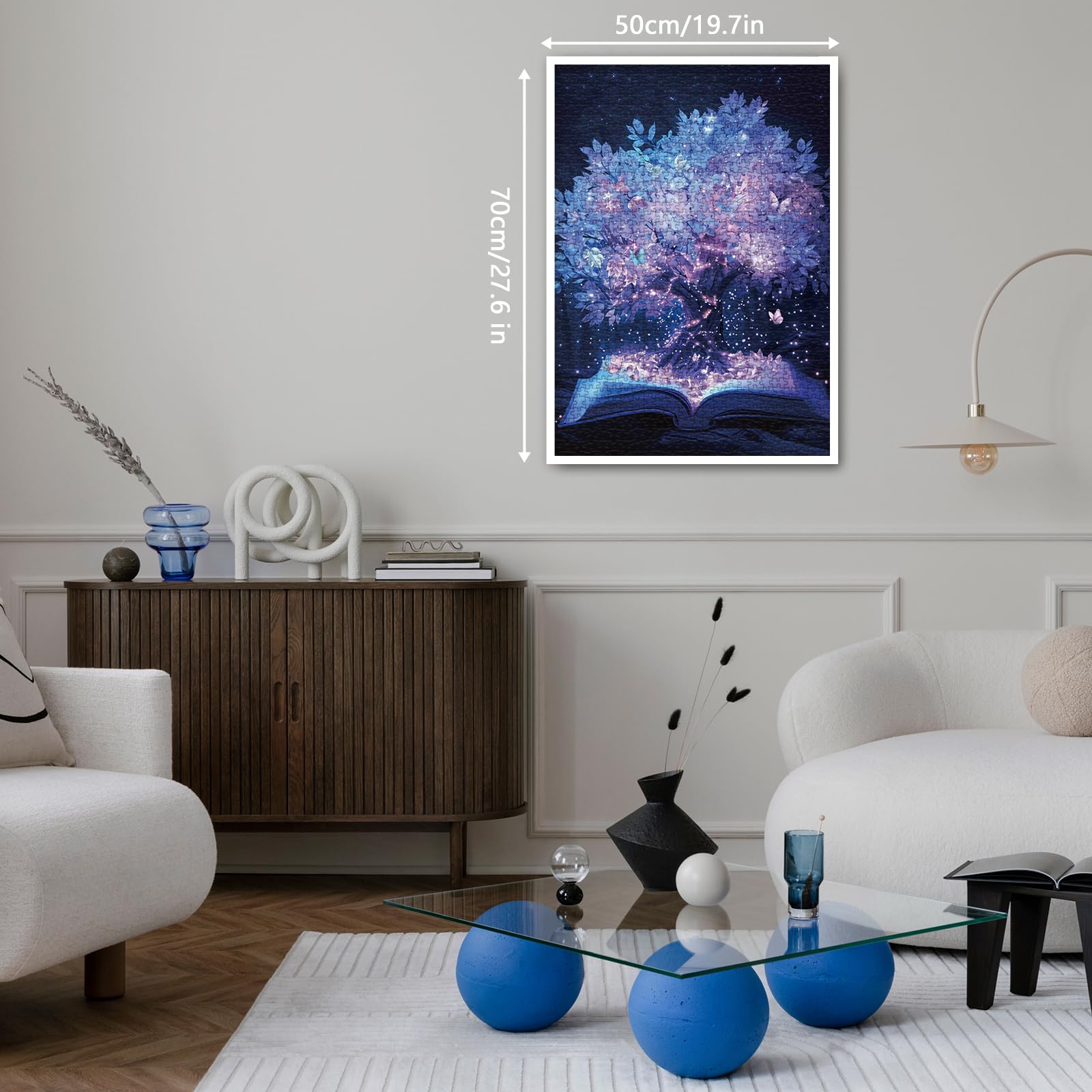 Baum Des Lebens Puzzle 1000 Teile – Fantasy Motiv Mit Schmetterlingen, 70x50 Cm, Für Erwachsene