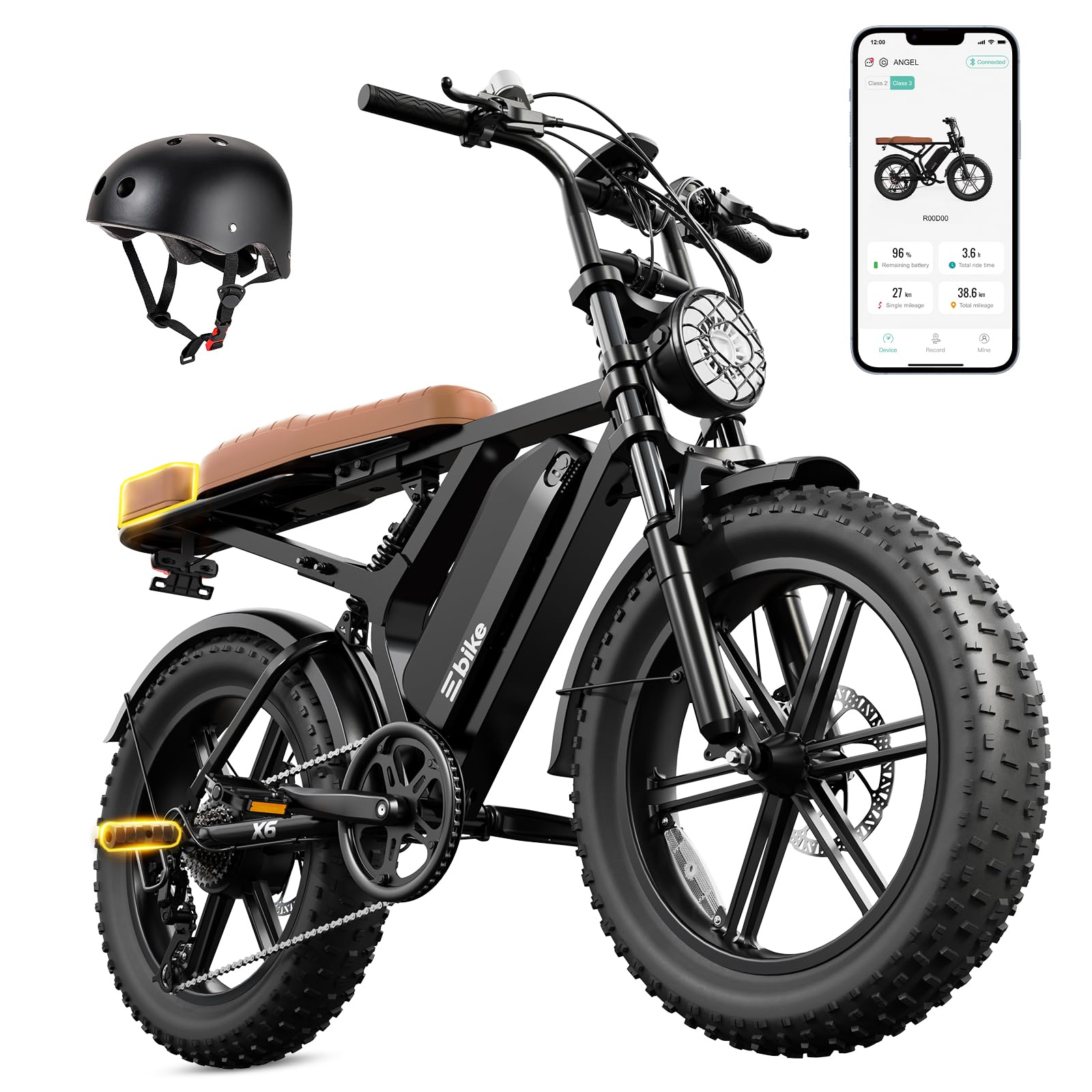 TST Electric Bike for Adults, 48V 15 Ah Battery, 2000W Peak Motor, 28MPH