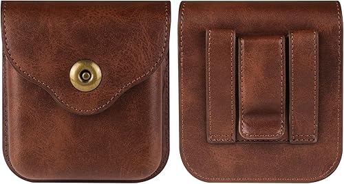 Miniatura 7 de Compatible con Samsung Galaxy Z Flip 654325G - Cinturón de piel para teléfono inteligente, cartera de cintura para teléfono celular con clip para