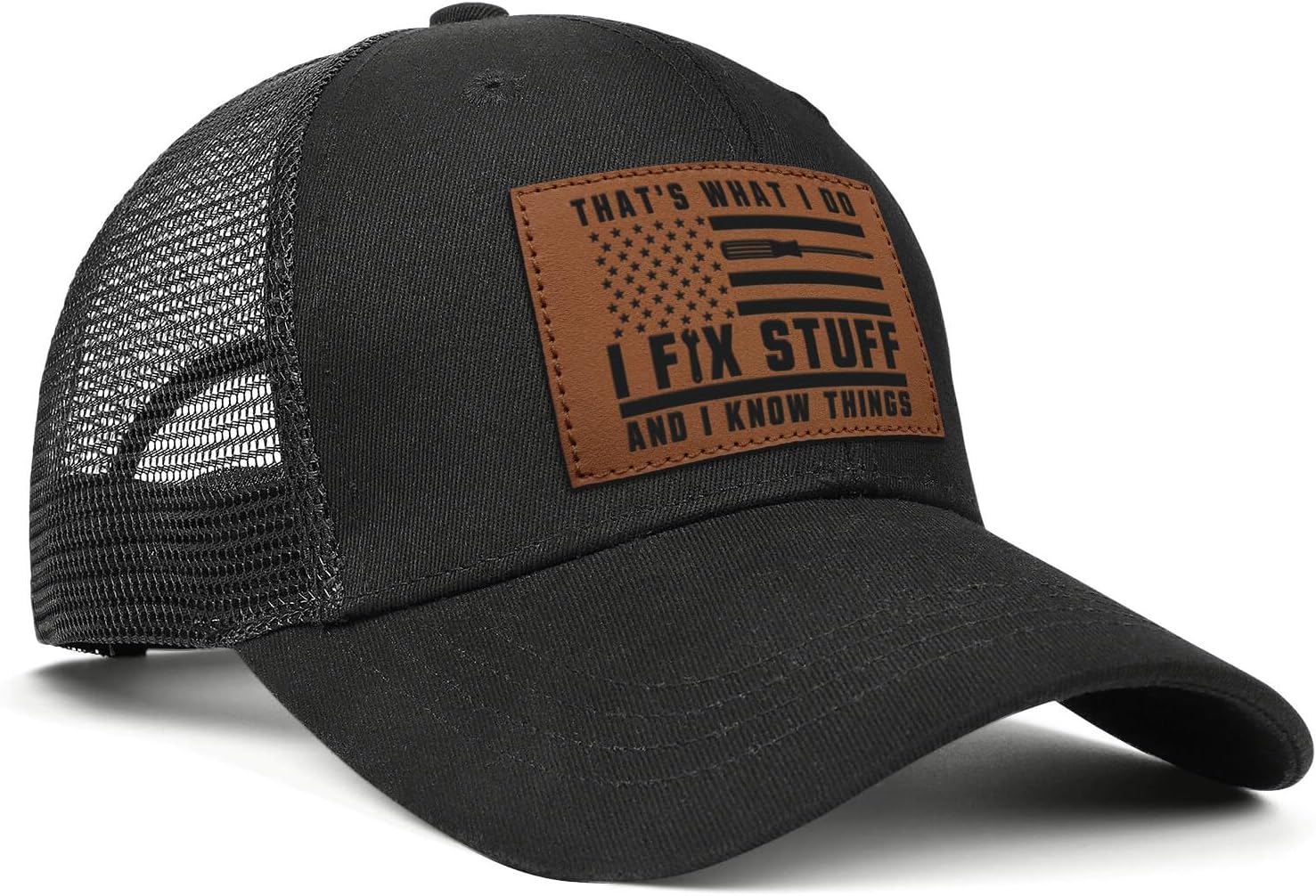 Birthday Gift for Old Men,Mens Birthday Gift Ideas for Him Husband,Dad Birthday Fathers Day I fix Stuff Hat - Image 3