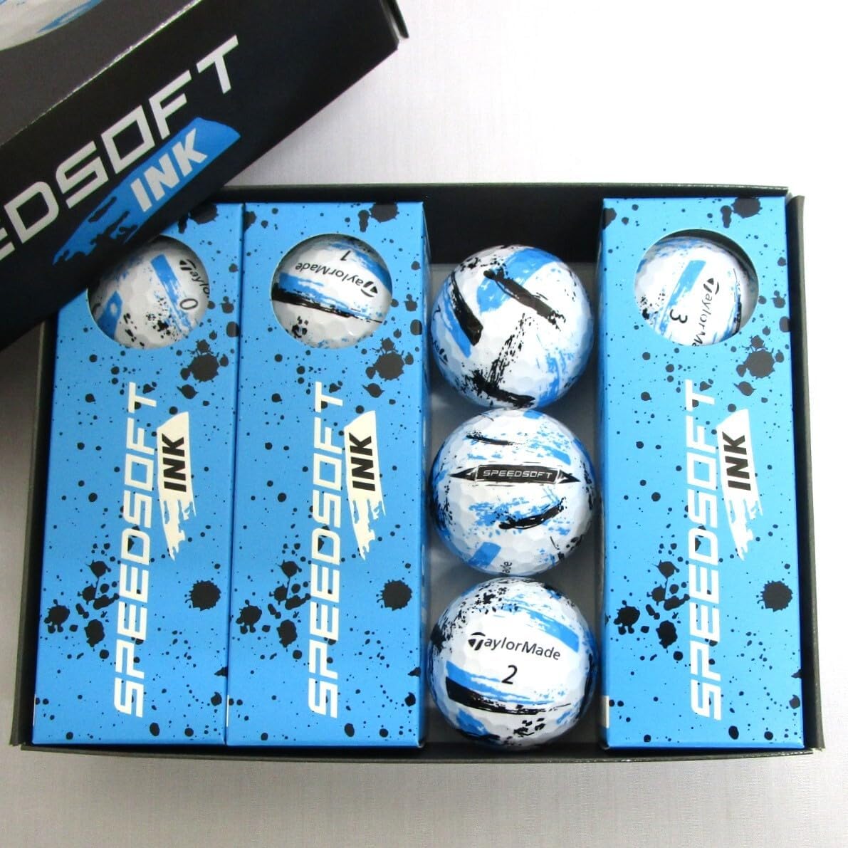 Taylor Made スピードソフト INK 2箱(ピンク＆ブルー) 各12球
