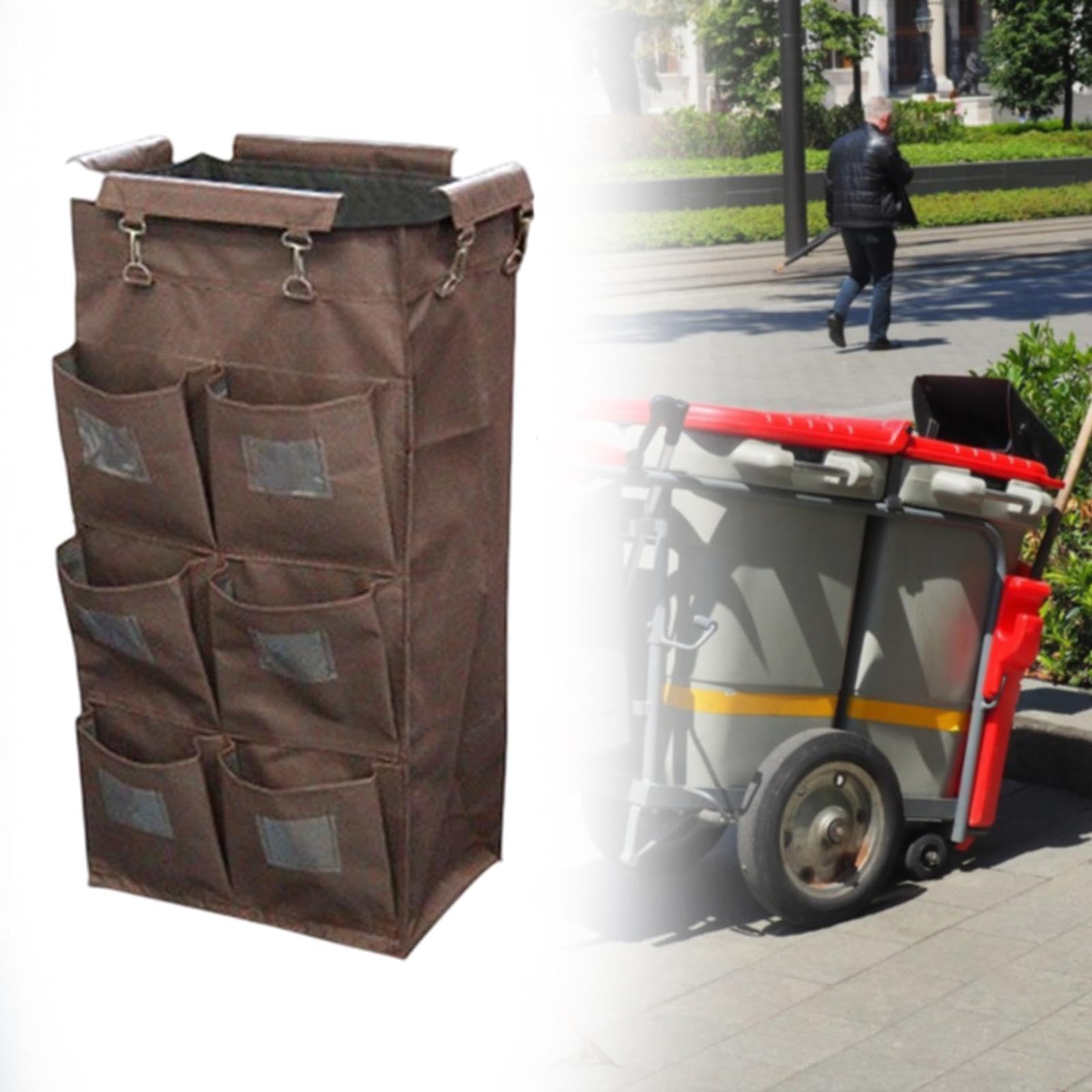perfk Bolso de carrito de limpieza bolso de servicio de carro de hotel, 85cm B
