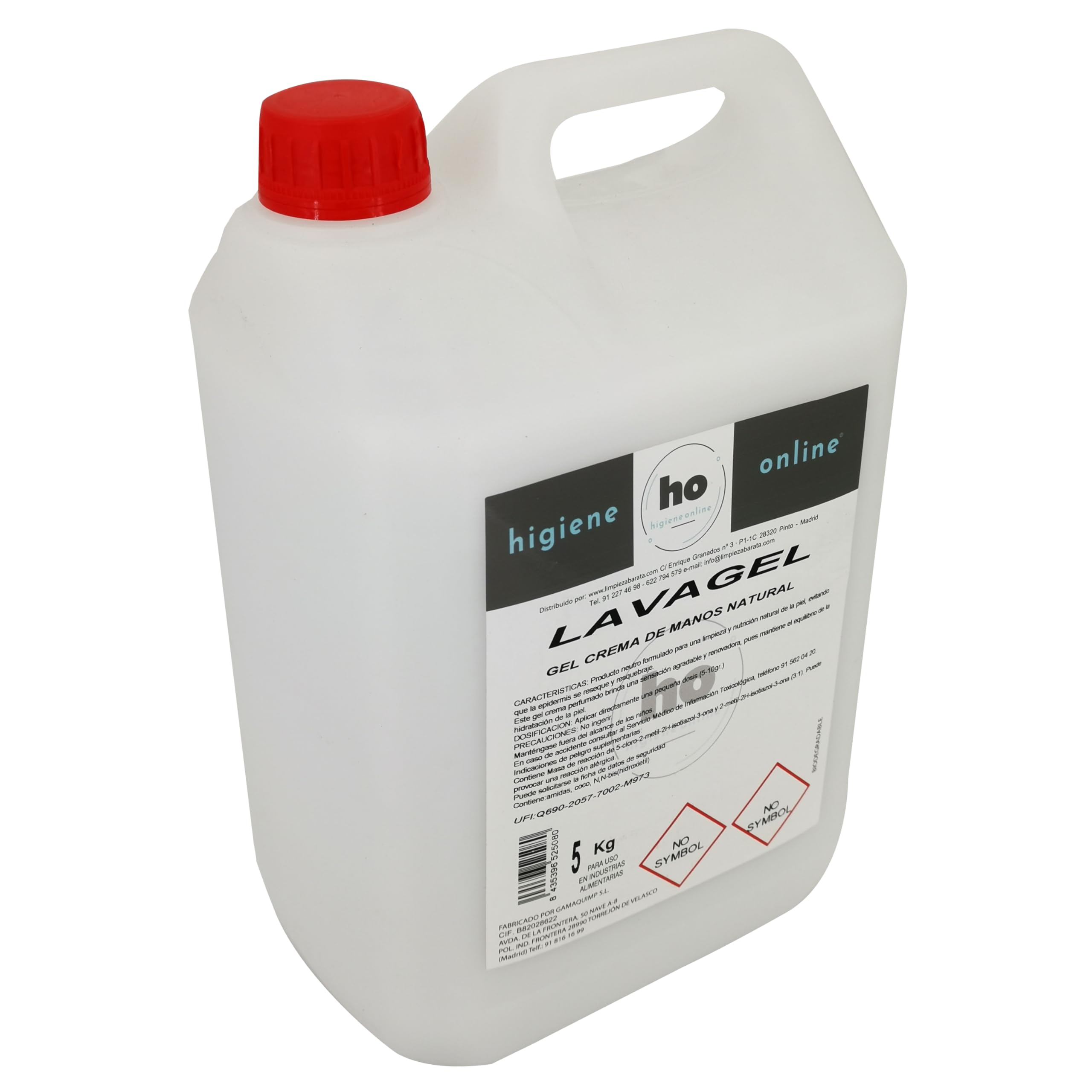 Jabón de Manos 5 Litros Gel Crema Nacarado Uso Profesional