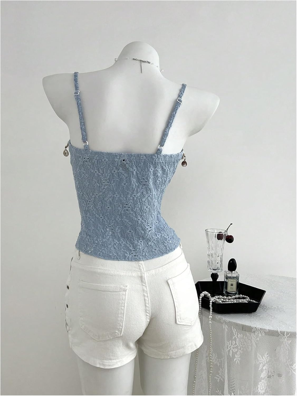 Milumia Women's Y2K Tie Front Asymmetrical Ruffle Crop Tops Going Out Tops Cowgirl Concert Outfits - Image 3