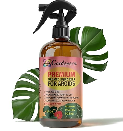 Aerosol líquido orgánico prémium de algas marinas para AROIDS, 8 onzas, espray de superalimentos para aumentar el crecimiento de tu planta y el