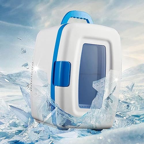 Miniatura 8 de REKIRO Mini nevera, refrigerador compacto portátil de 10 litros, enfriador termoeléctrico pequeño y calentador para el cuidado de la piel, bebidas,