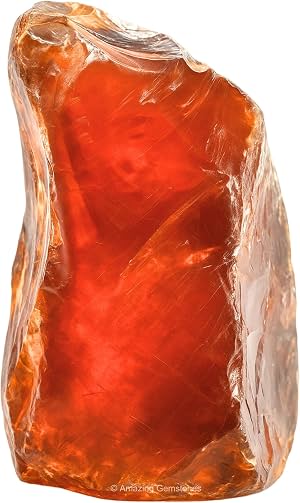 Cristales de Ámbar y Piedras Curativas, 1 Pieza en Bruto | Cristal Curativo Certificado Rocas en Bruto para Pulir y Proyectos DIY Regalos - Energía Positiva, Sanación de Chakras, Meditación