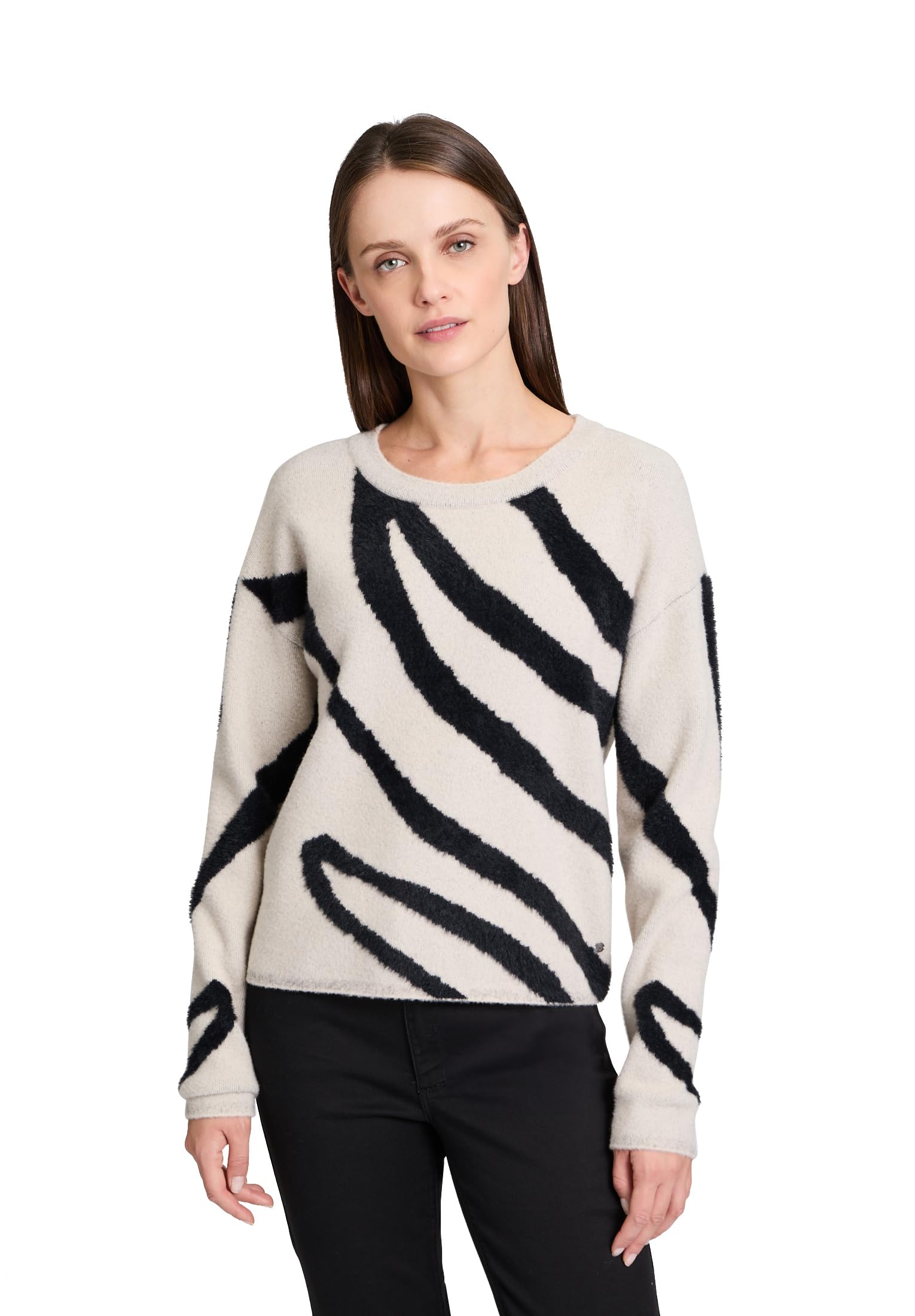 Betty & Co Damen Strickpullover mit Jacquard