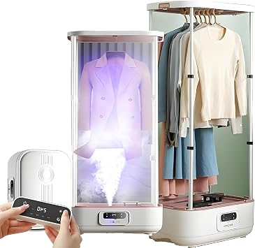 Professional Hanging Garment Steamer - Collapsible Automatic Wireless Vertical Steam Iron, for Clothes & Fabric, One-Key Care,Odor Elimination & Quick Drying