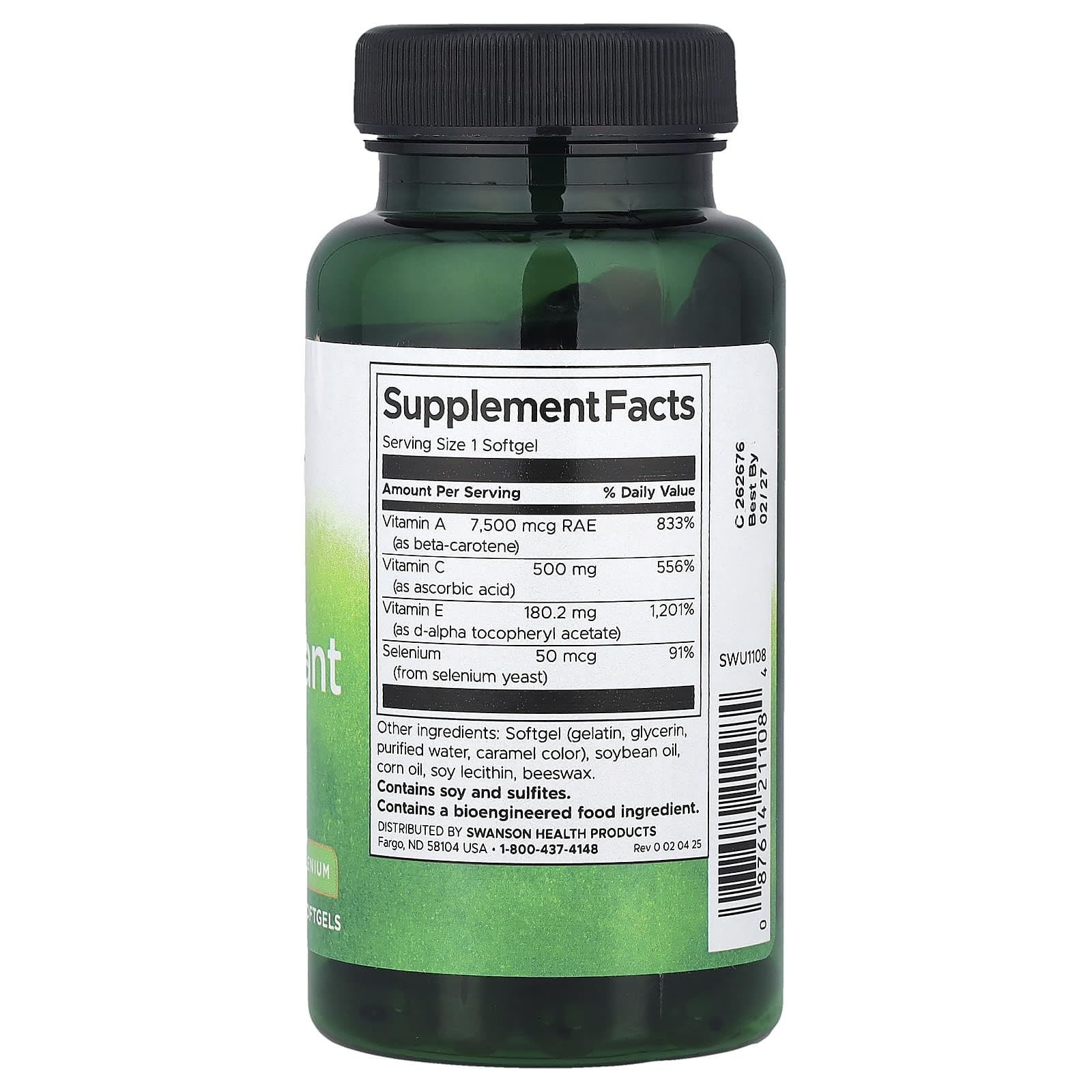 Swanson Daily Antioxidant Boost Free-Radical Support, 60 Softgels — Amazon image 2