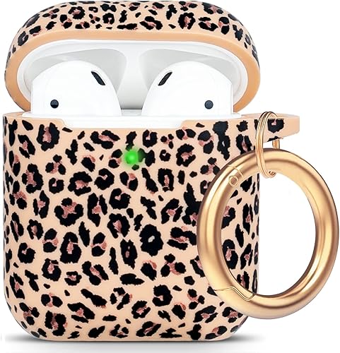 Funda de silicona de guepardo compatible con Airpods, funda suave para auriculares, flexible, compatible con Airpods de 21 generación, funda de