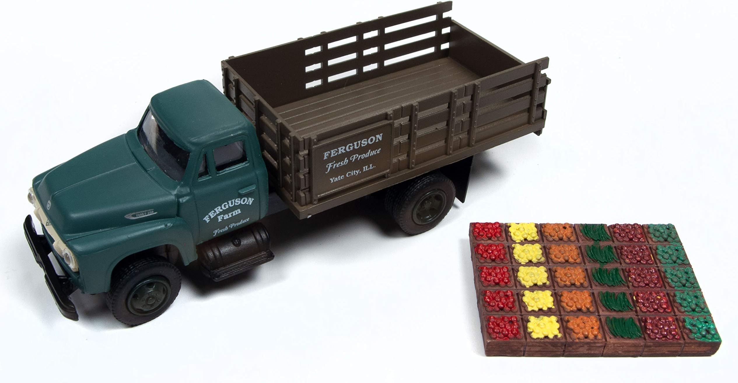 1954 Ford Stakebed Truck & Produce Crates (Ferguson Farm), 1:87 Scale