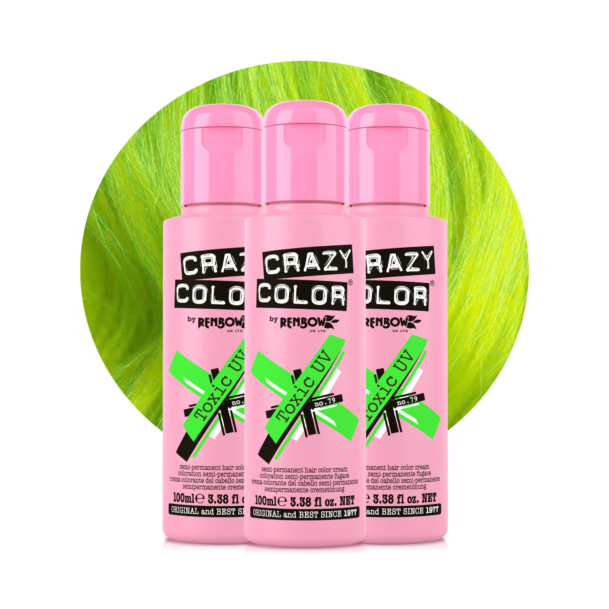 Semi-Permanent Toxic Ultra Violet Hair Dye