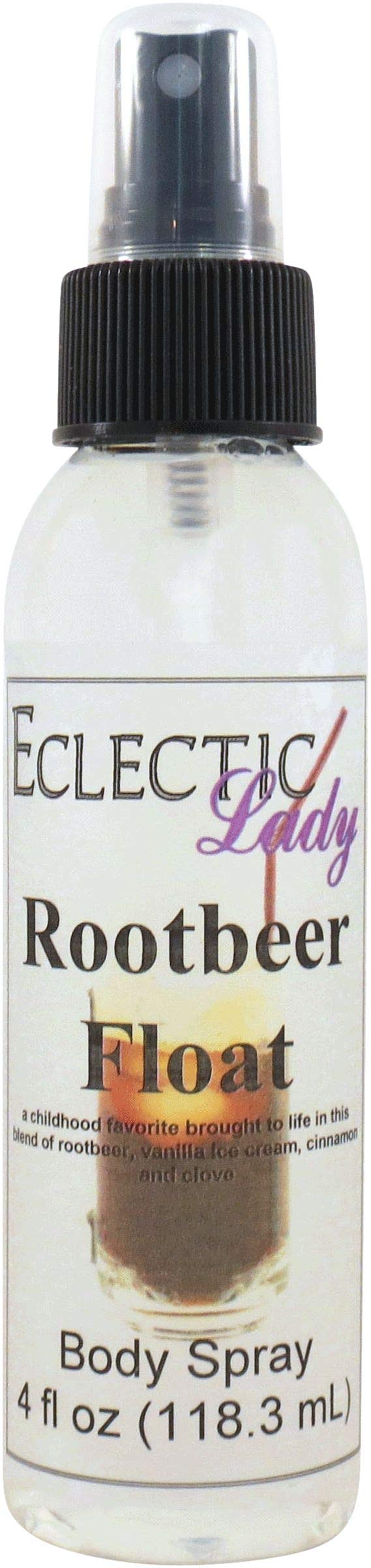 Eclectic Lady Rootbeer Float Body Spray, 4 ounces, Body Mist for Women with Clean, Light & Gentle Fragrance, Cologne with Soft, Subtle Aroma For Daily Use