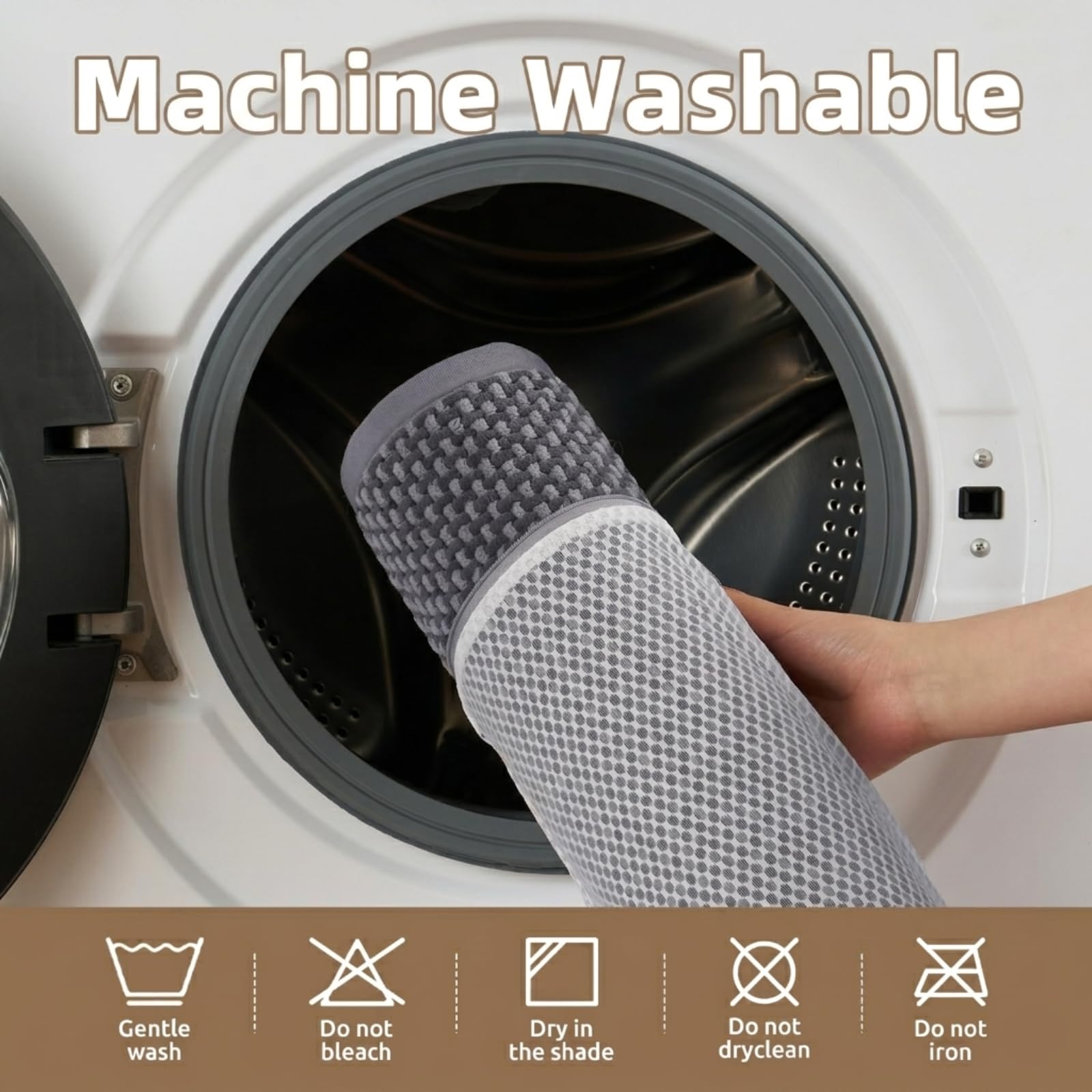 PADOOR - Tapete de baño de felpilla superabsorbente, con parte trasera de goma, antideslizante, lavable a máquina, parte delantera de la bañera, ducha, lavabo, 61 x 91 cm, gris y gris oscuro