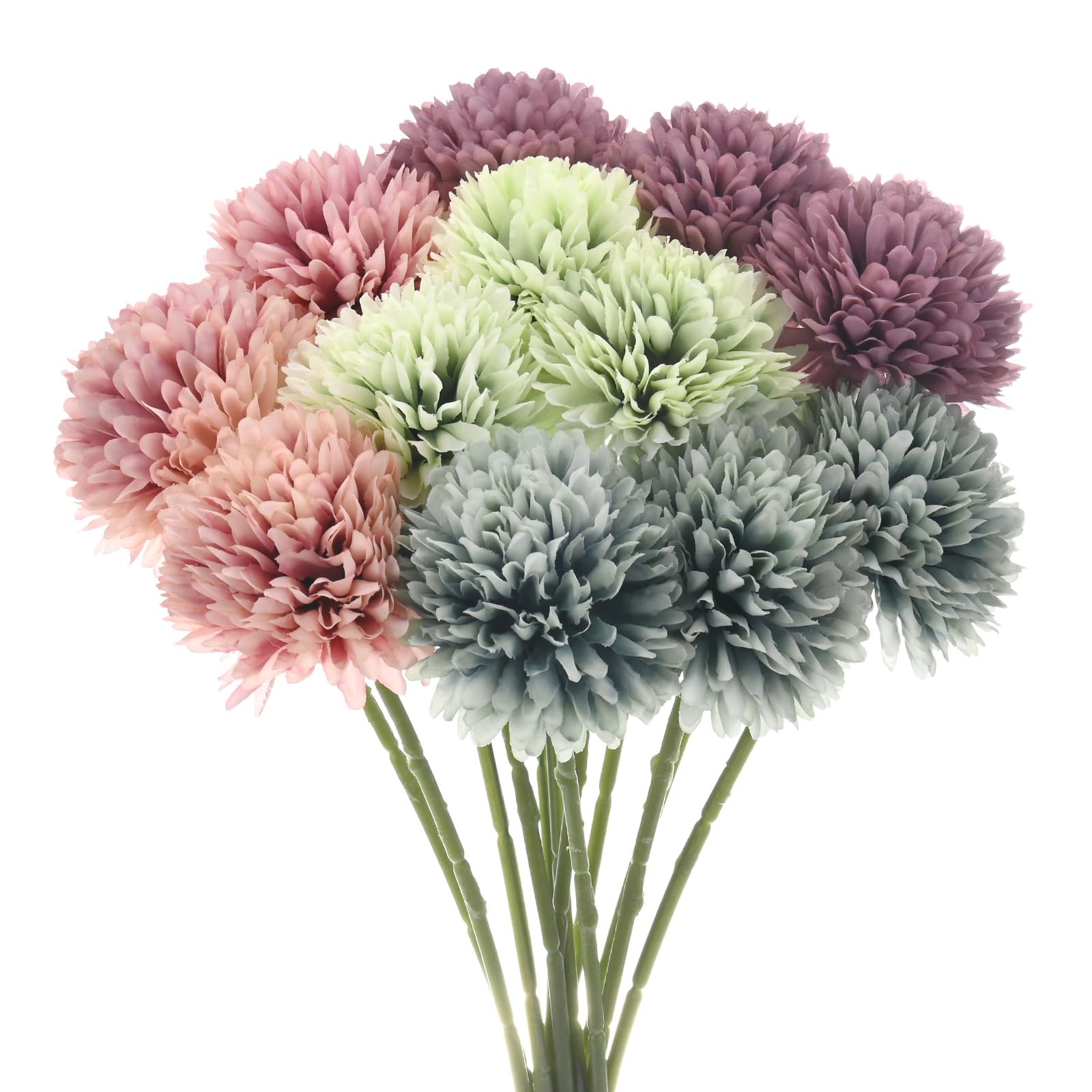Bouquets d'hortensia en soie au toucher réaliste et finition haut de gamme lot de 12