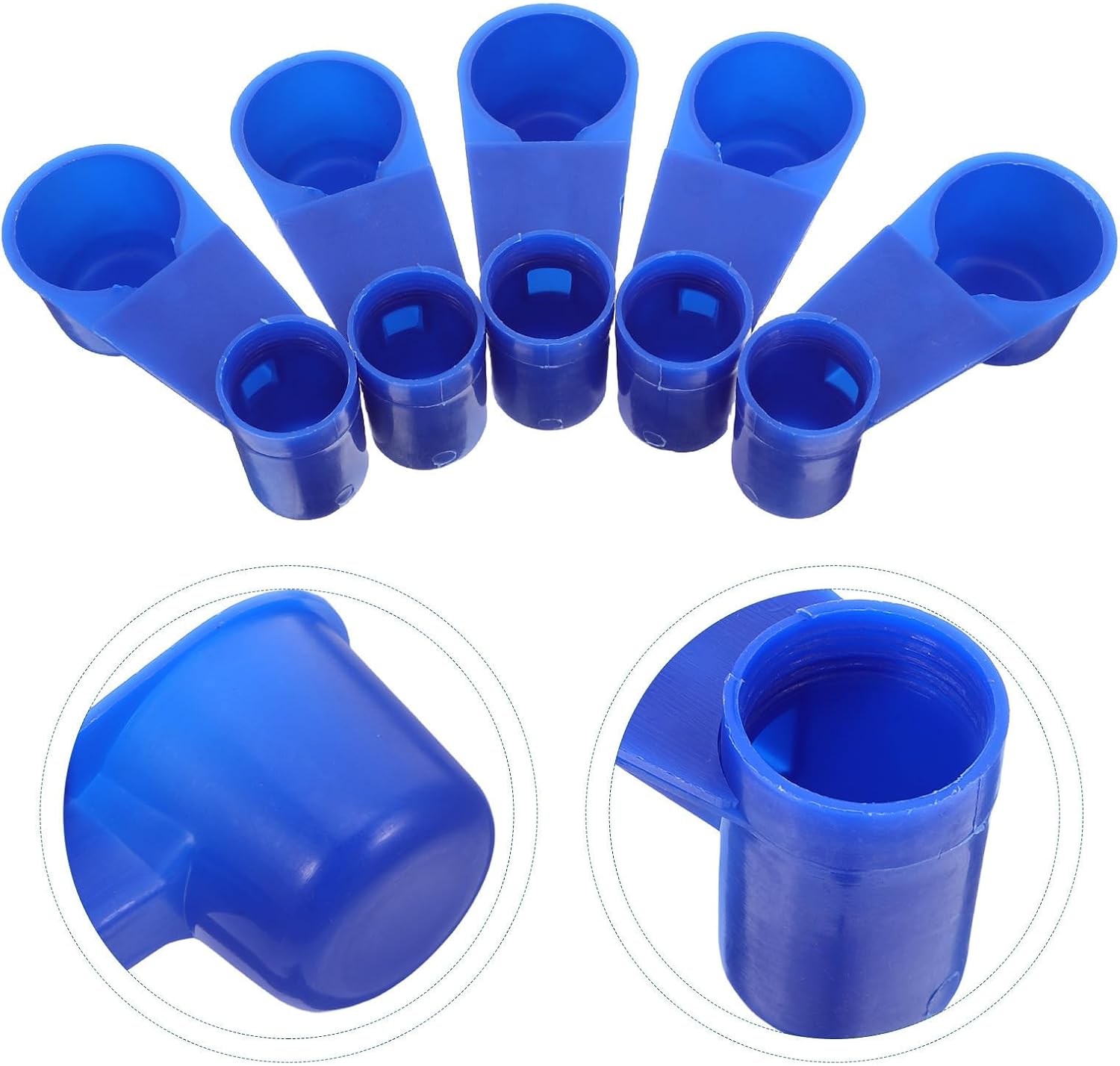 10pcs Leakproof Bird Cage Water Cups Spill Proof Automatic Bird Water Dispenser Efficient Flock Management Pp Material Suitable for Parakeets and Canaries Aviary Use