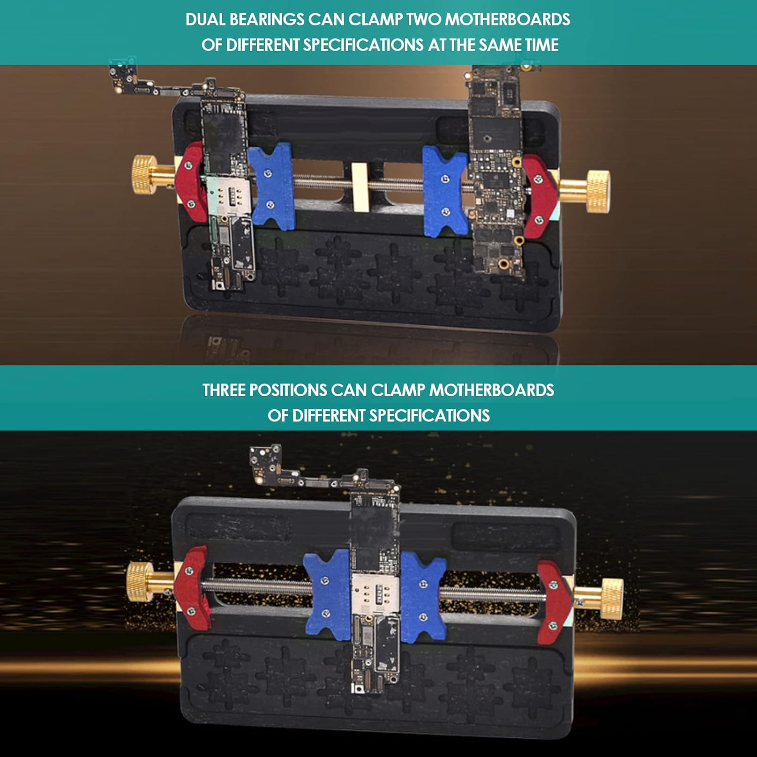 Professional BGA Soldering Fixture for Phone Repair - Universal PCB Motherboard Holder with Adjustable Clamps - for IC Chip, Circuit Board, SMD Work