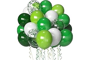 St. Patrick's Day Green and Emerald Green Lime Balloons 50 Pack