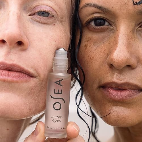 Miniatura 6 de OSEA Ocean Eyes® - Suero para ojos antiedad, para ojeras, hinchazón, aplicador de bolas de rodillo refrescante, ácido hialurónico, péptidos, cuidado
