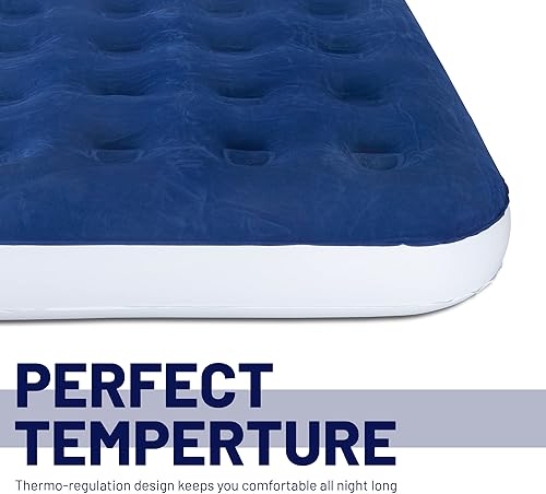 Miniatura 3 de Colchón inflable de lujo duradero de 9 pulgadas con tecnología Comfort Coil y bomba de alta capacidad, bueno para campamento, hogar y viajes