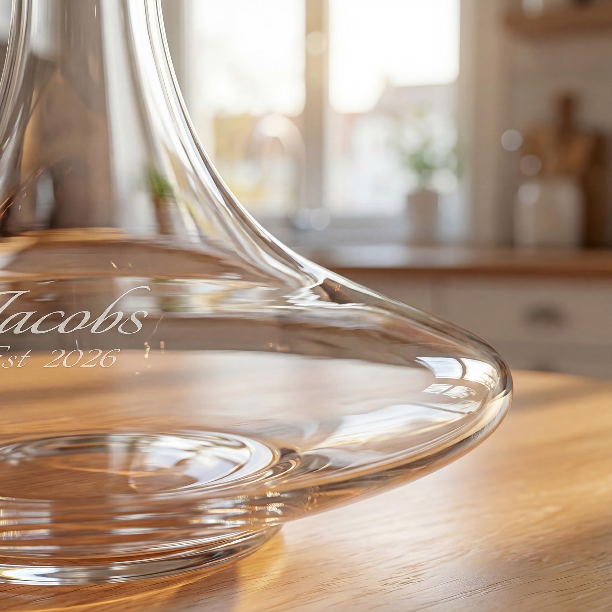 Riedel Ultra decantador personalizado, decantador de vino de cristal grabado personalizado para vino tinto o blanco, accesorios de bar para el hogar y regalo para los amantes del vino