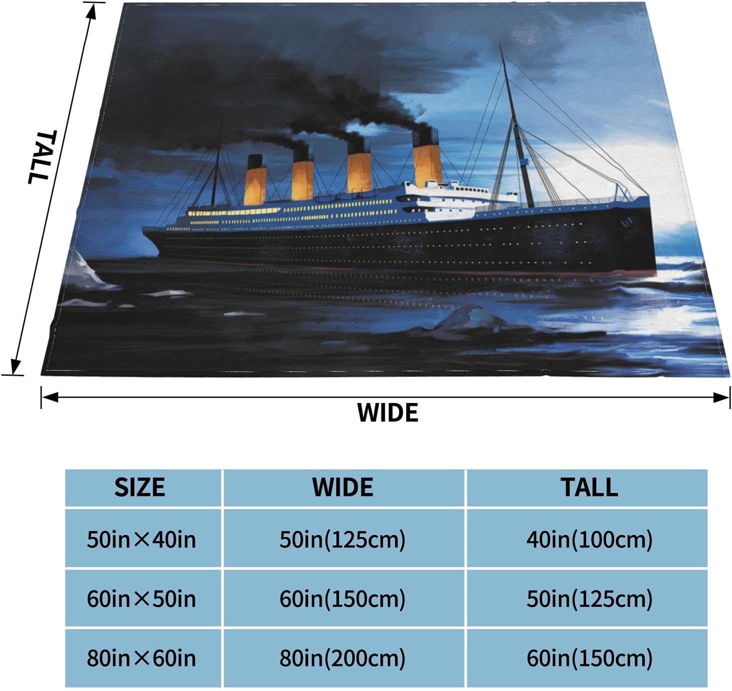 Flannel Blanket Lightweight Soft Cozy Fuzzy Warm Fleece Throw for Couch Sofa Bedroom Living Room 50"x40" - Image 6