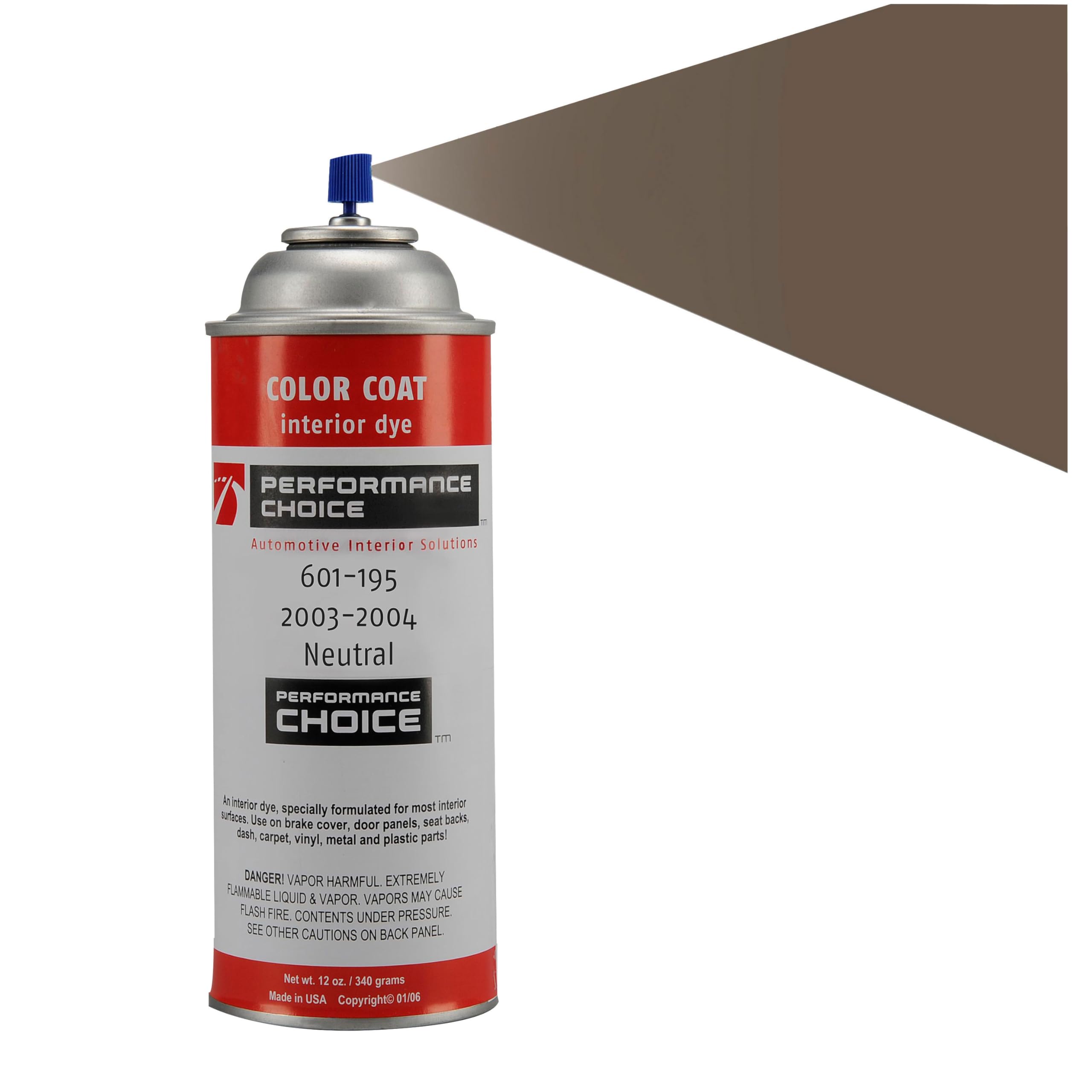 Mid America Motorworks 2003-2004 Corvette C5 Dark Neutral Color Coat Interior Refinish 12oz Aerosol