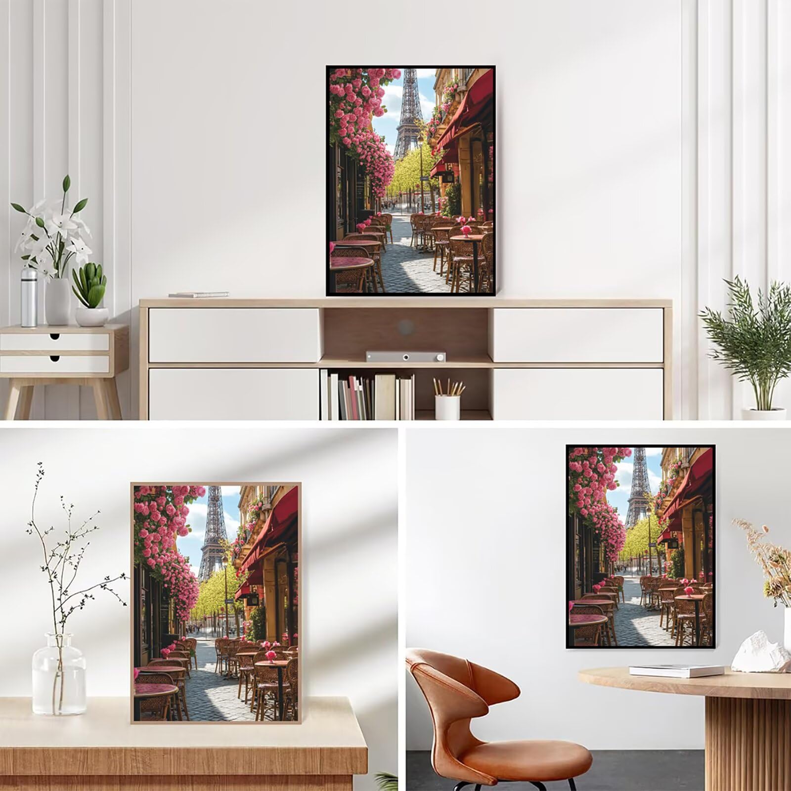Diamond Painting Kit Completo, Diamond Painting Città, 5D Pittura Diamante Kit Manualidades Adultos DIY Diamantini Crystal Art Disegni Ricamo a Punto Croce Artigianale, 60x90cm Torre Di Ferro j0-102