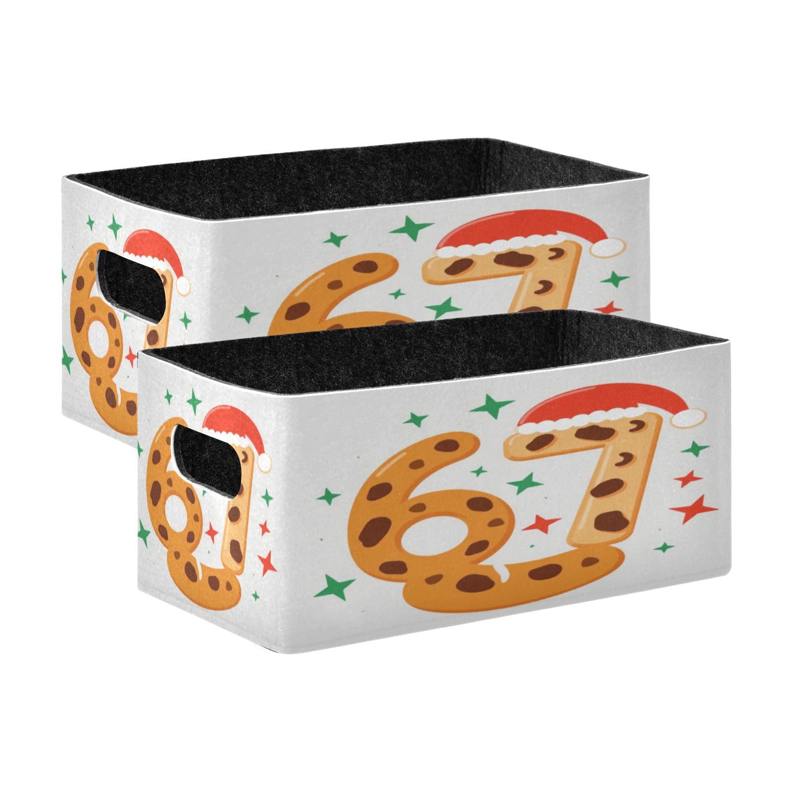 Panier de rangement pour placard étagère boîte gingerbread en tissu