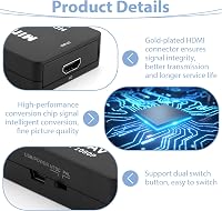 SRLWMYI RCA HDMI Adapter 1080P AV Kompozit Video Audio Konverter USB Kábellel PS2 PS3 PS4 Xbox Wii Nintendo VHS VCR DVD TV PAL NTSC 3
