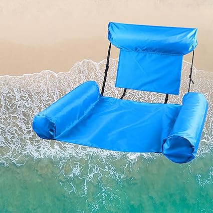AZOD Pool Chairs Lounge Leisure Multi-Purpose Monterey Hammock, Inflatable Swimming Pool Float Lounge Hammock, Portable Water Floating Hammock for Adults and Kids