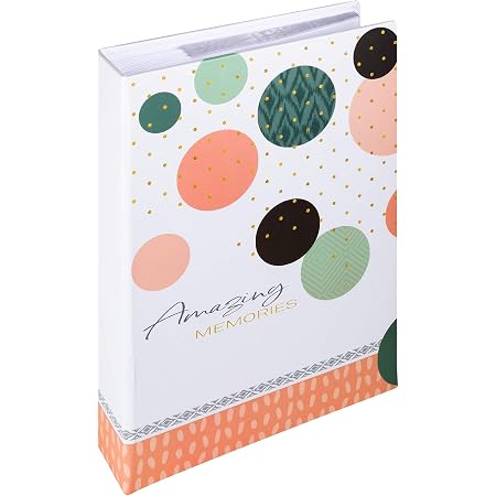 Album Photo Mémo Walther Design 200 Photos 10x15cm - Pochettes Transparentes - Vert - Avec Pochette CD