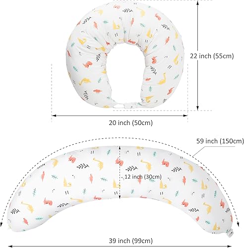 Miniatura 7 de BYRIVER Almohada de embarazo en forma de C con funda, almohada de rodilla para dormir de lado, rodillas, piernas, dolor de cadera, almohada de
