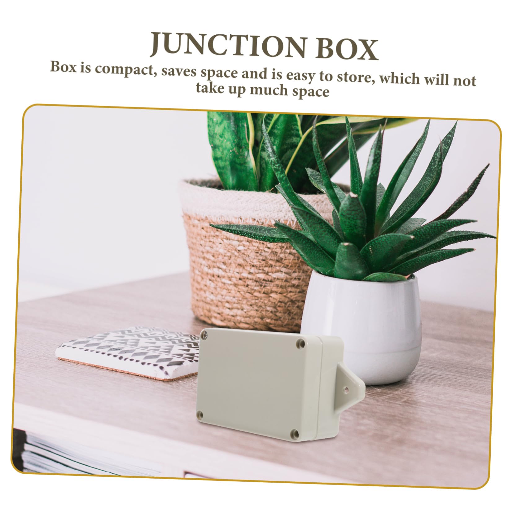 jojofuny 10pièces Boîte De Jonction Électronique Étanche Plastique Boîtier Durable Pour Équipements Électriques Installation Facile Utilisation Intérieure Et Extérieure