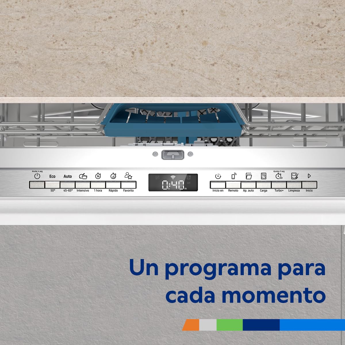 Balay - Lavavajillas Integrable, 13 servicios, ExtraSilencio, Porgrama Rápido, Media Carga, Home Connect, blanco, 3VF6662SA