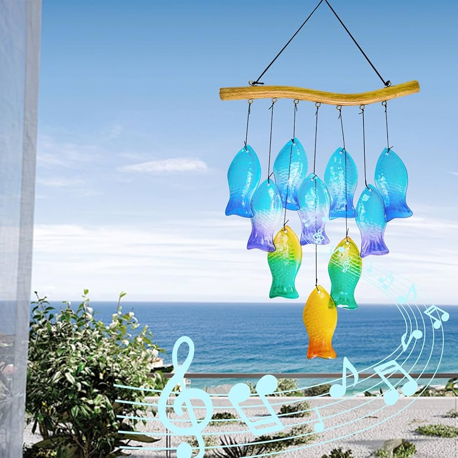 Amazon.co.jp: 魚風鈴 お母さんへのギフト お悔やみ 思い出 風鈴