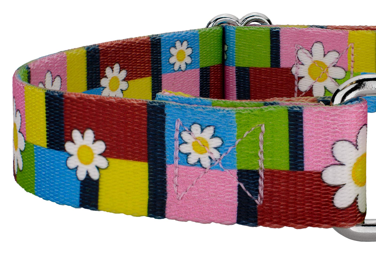 Country Brook Petz Martingale Dog Collar - Vintage Roses Design Training Collar