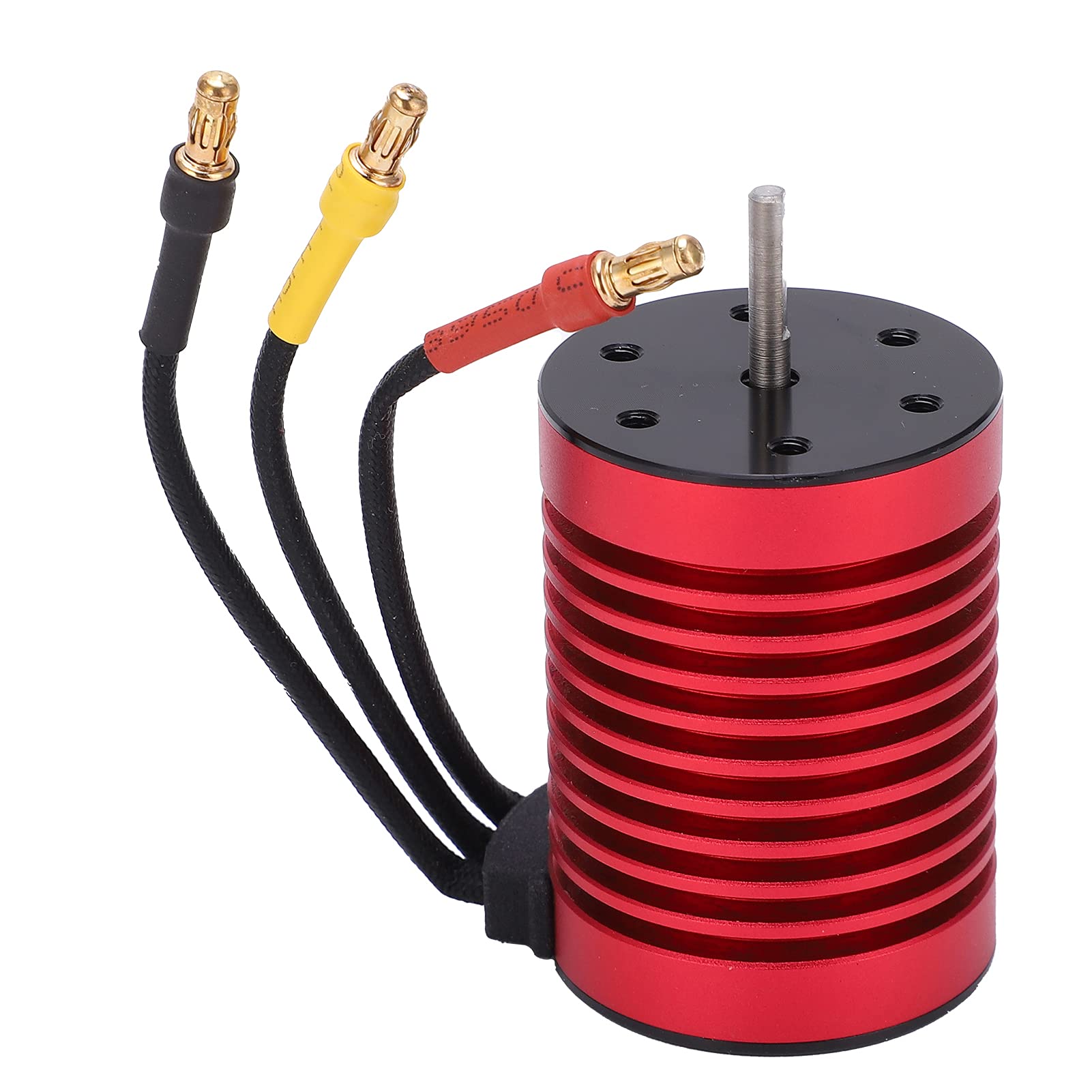 Motor sin escobillas F540 4370KV motor impermeable de bobinado de cobre, motor sin escobillas RC para coche RC 1/10, alto par 4 - poste 12 - Diseño de ranura con carcasa de aleación de aluminio