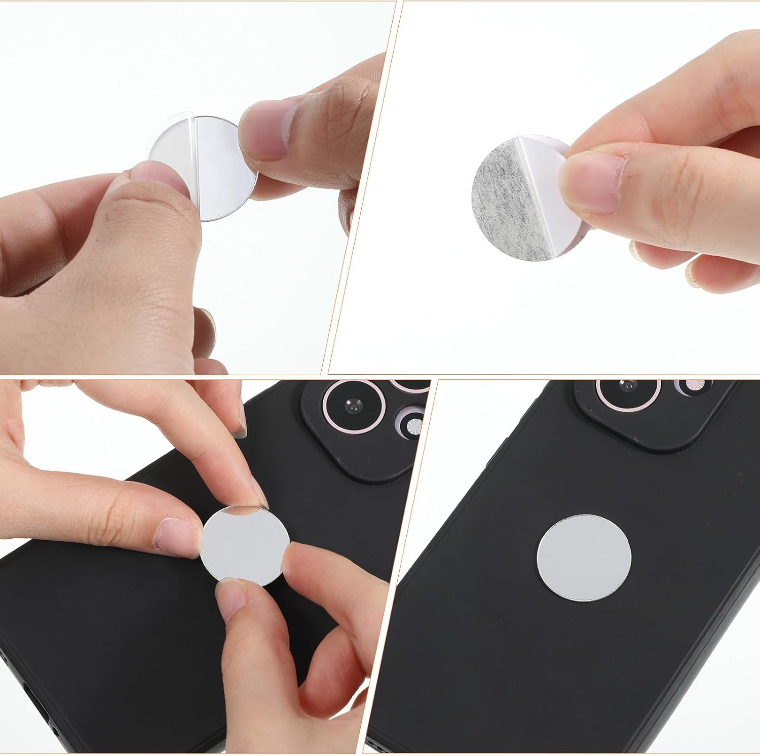 200 Pcs Small Round Mirrors for Crafts 1 Inch Small Circle Craft Mirrors Adhesive Round Mirror Tiles Craft Acrylic Tiles Mini Circle Mosaic Mirror Tile Wall Table Art Decor for DIY Projects Home Deco