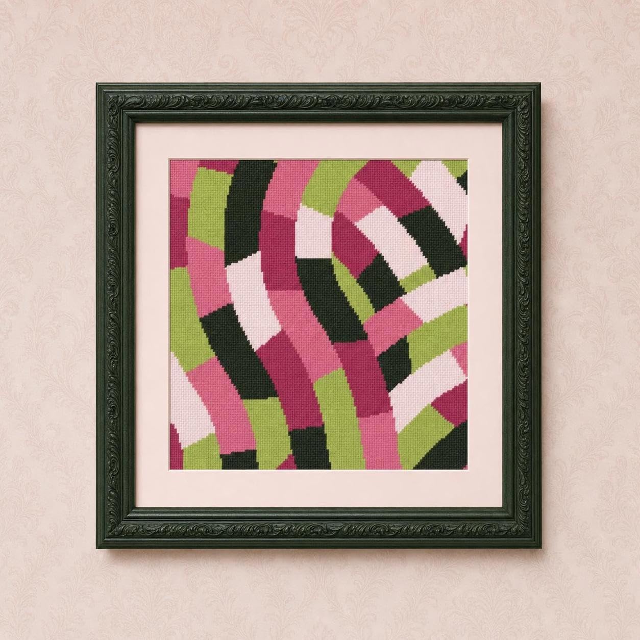 Pepita Needlepoint kit: Mauve Collection Paths, 10" x 10"