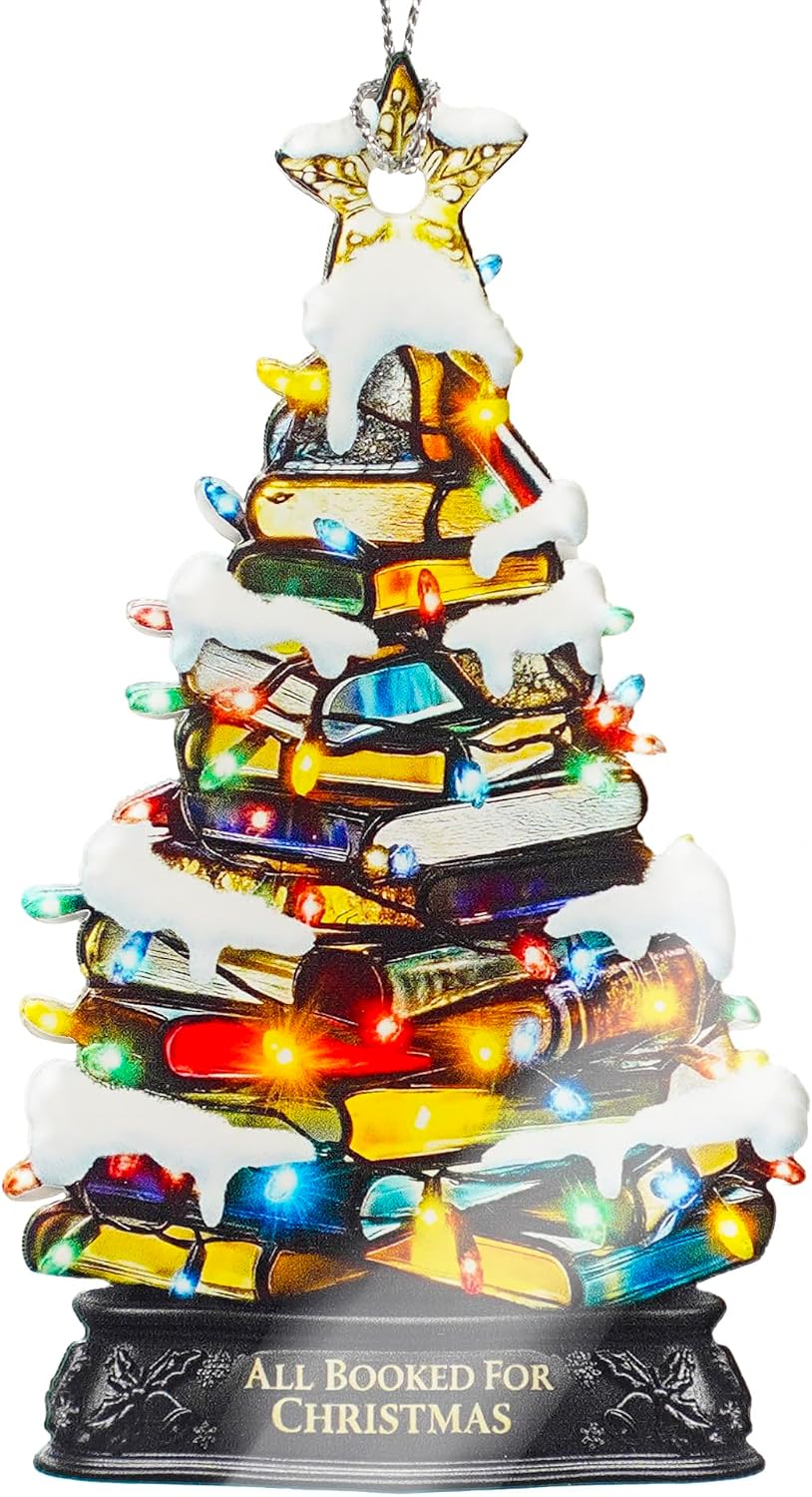 Book Lovers Gifts for Women 2026 - Christmas Book Ornament - Christmas Ornament 2026 - Bookish Gifts for Readers and Bookworms, Unique BookLover Gifts for Reading Lovers