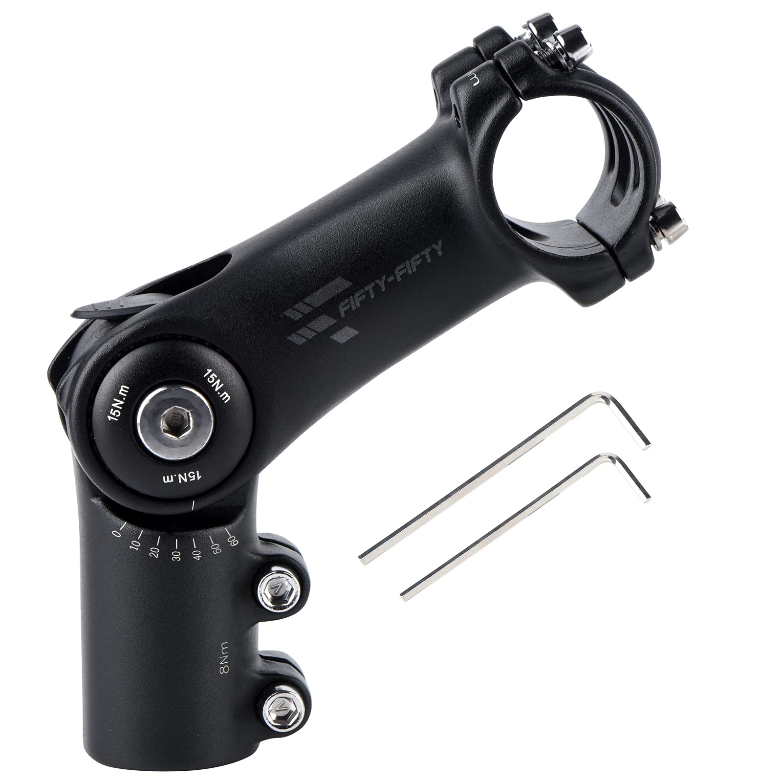 Amazon.com : FIFTY-FIFTY Adjustable Alloy Bike Stem, 0-60 Degree