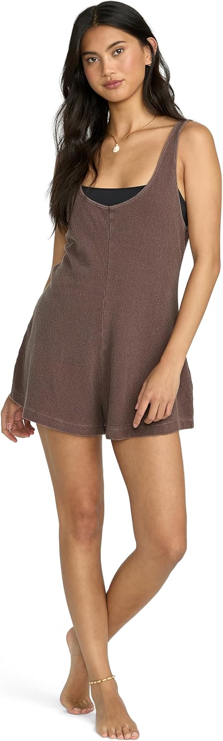 Billabong Women's Never Better Cover-Up Cotton Knit Romper (XS-XL) - Image 4