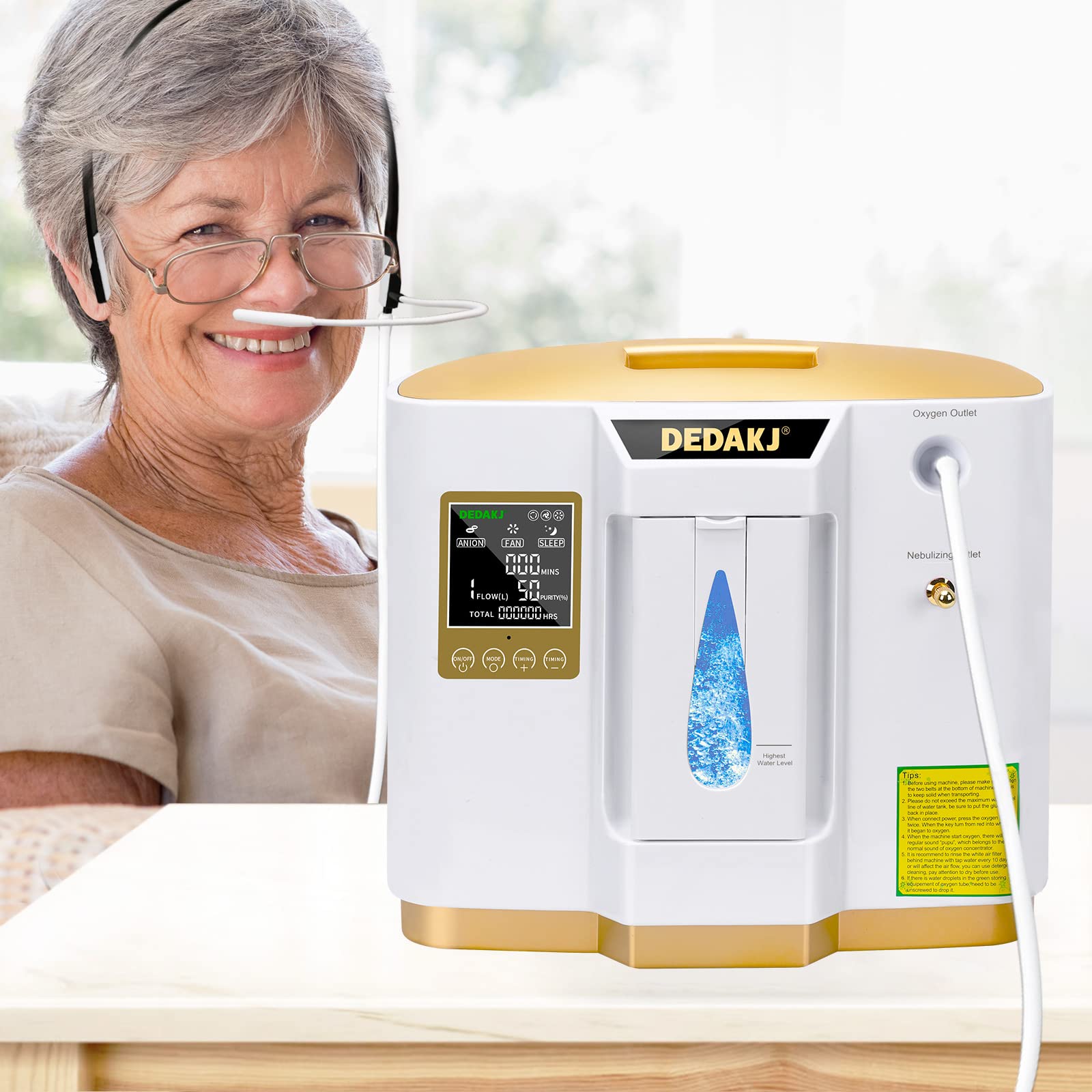 Amazon | 高性能酸素発生器 携帯型のスマート音声全タッチパネルの酸素