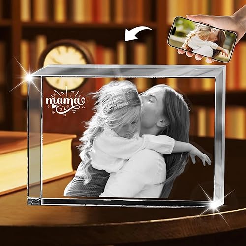 Miniatura 2 de Custom 3D Crystal Picture Frames With Photo Fotos Personalized Chrismas Gifts Photo Cubes Personalized Anniversary Birthday Gifts For Women