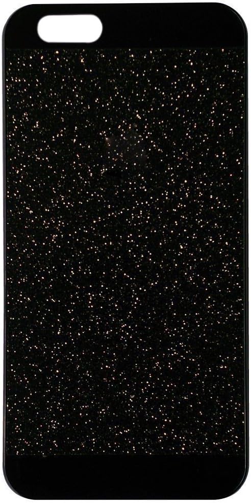 iPhone 5/5s Case ,LA GO GO(TM) Beauty Luxury Hybrid TPU Shiny Sparkling PC Hard Bling Glitter with Crystal Diamond Cover Case for iPhone 5 5s 5g - Retail Packaging (Black, iPhone 5/5S)