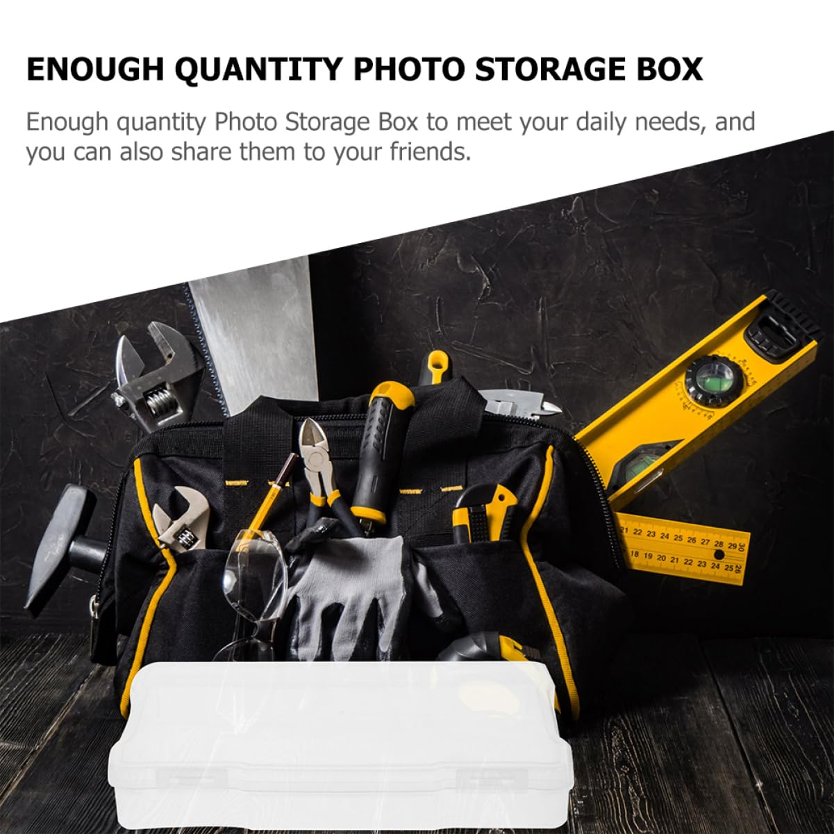 Lurrose 5 Cajas de Plástico para Fotos PP, Organizador de Piezas Pequeñas, Ligeras y Fáciles de Llevar, para Tarjetas | Contenedor de Plástico Ligero, Mantiene el Espacio Ordenado, Apto para Fotos y Tarjetas